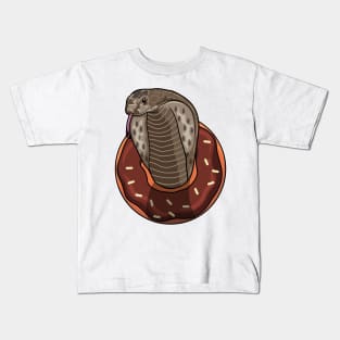 Snake with Donut Kids T-Shirt